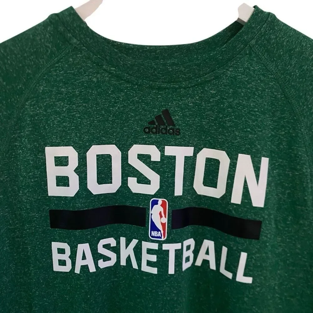 Adidas Climalite Small NWT Boston NBA Kelly Heathered green